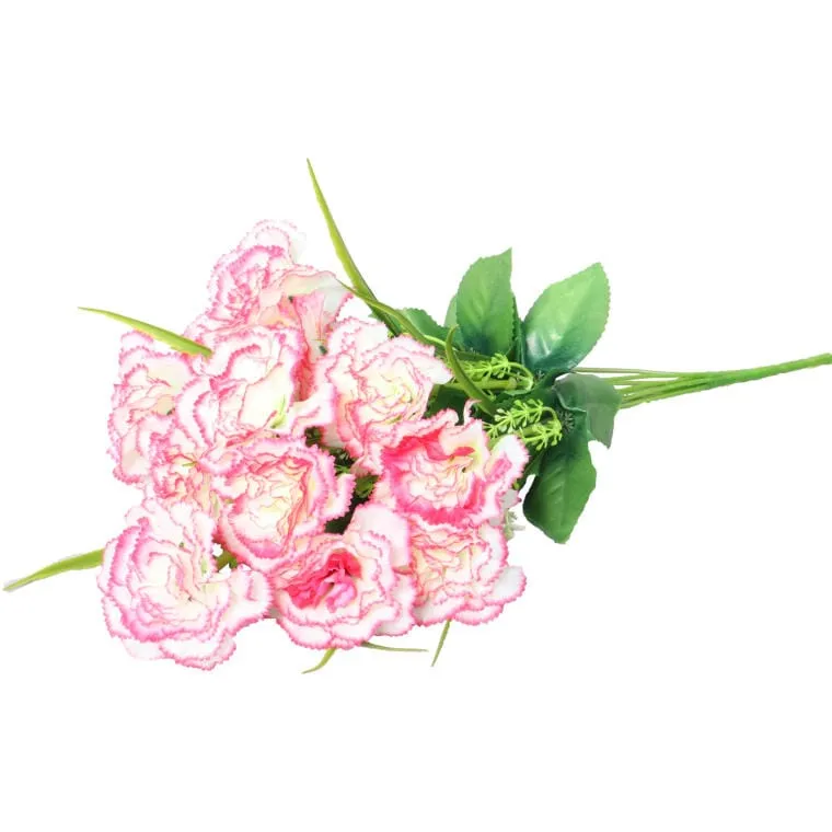 Bukiet 12 Jasno-Różowych Goździków Wielkości 45 cm