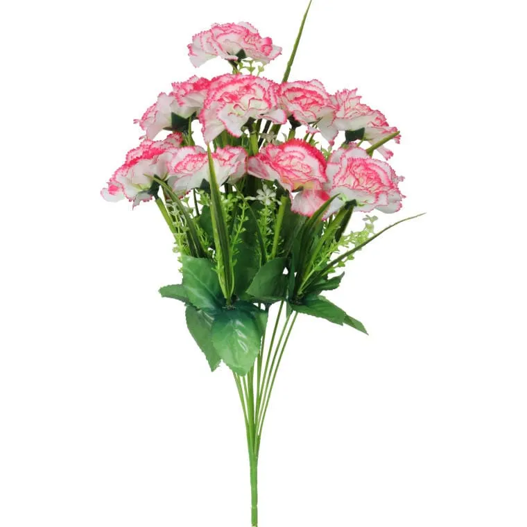 Bukiet 12 Jasno-Różowych Goździków Wielkości 45 cm