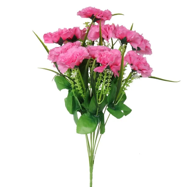 Bukiet Z 12 Goździków O Wysokości 45 cm - Różowy