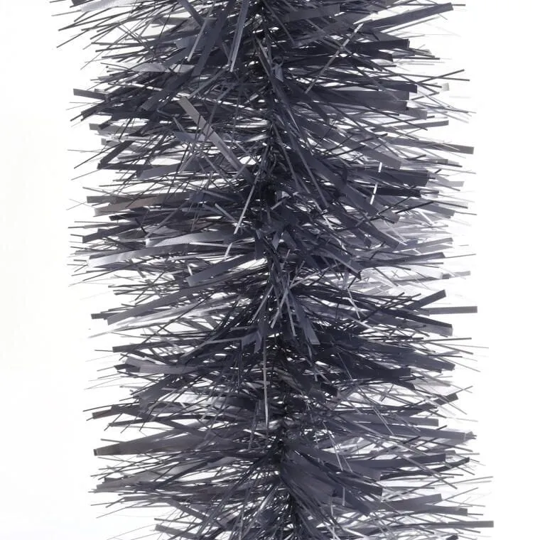 Luksusowy Łańcuch Choinkowy, 7cm X 200cm, Z Metalizowanej Folii - Szary