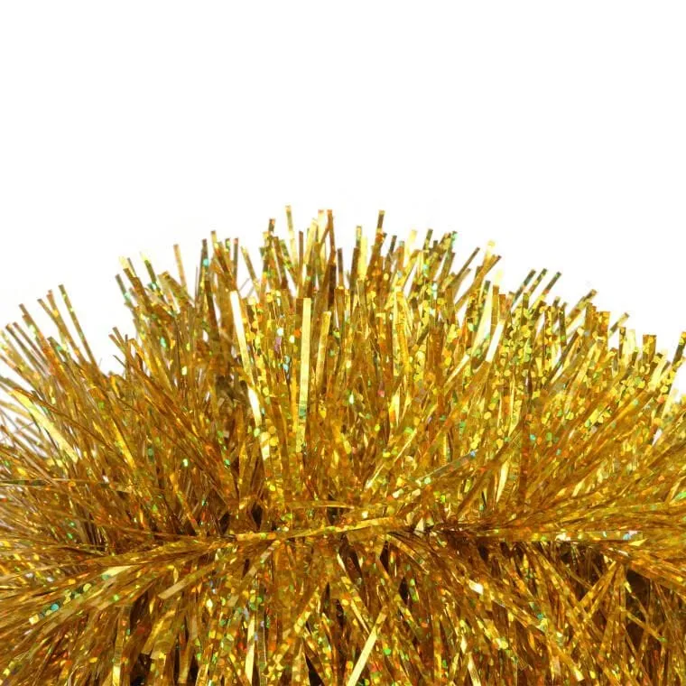 Złoty Łańcuch Choinkowy Fluorescencyjny Fi 7 cm, 2 m - PIŁA POLSKA