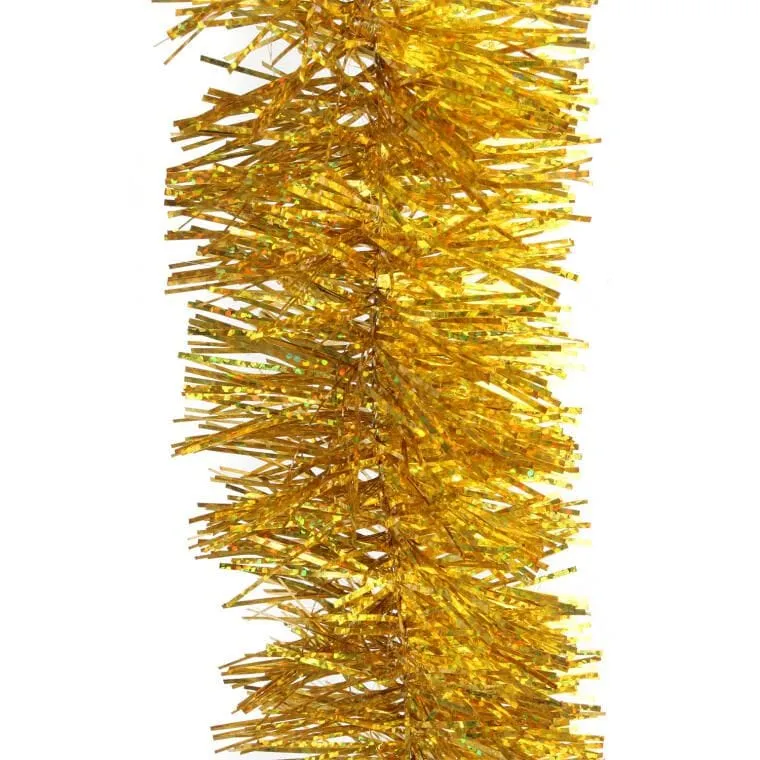 Złoty Łańcuch Choinkowy Fluorescencyjny Fi 7 cm, 2 m - PIŁA POLSKA
