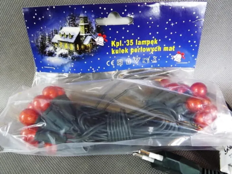 Lampki Choinkowe 35l Lampki-Kulki/Pomarańczowe