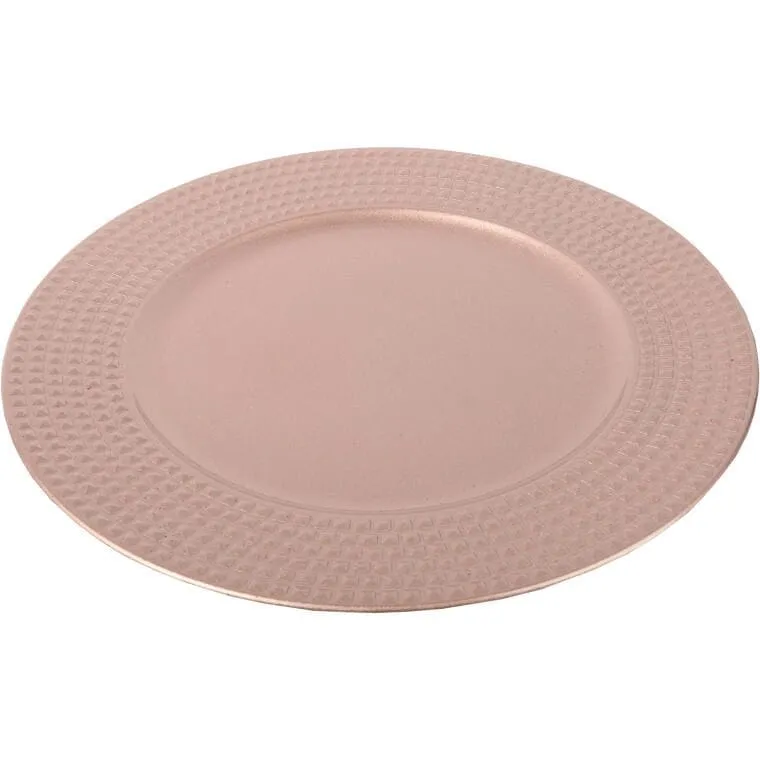 Podtalerz Dekoracyjny Kwadraciki Różowy 33cm - Akcesorium Na Przyjęcia I Święta