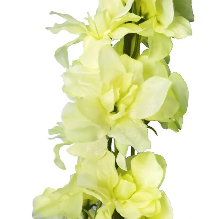 Sztuczna Gałązka Ostróżki Długiej - Kolor Żółty, 78 cm
