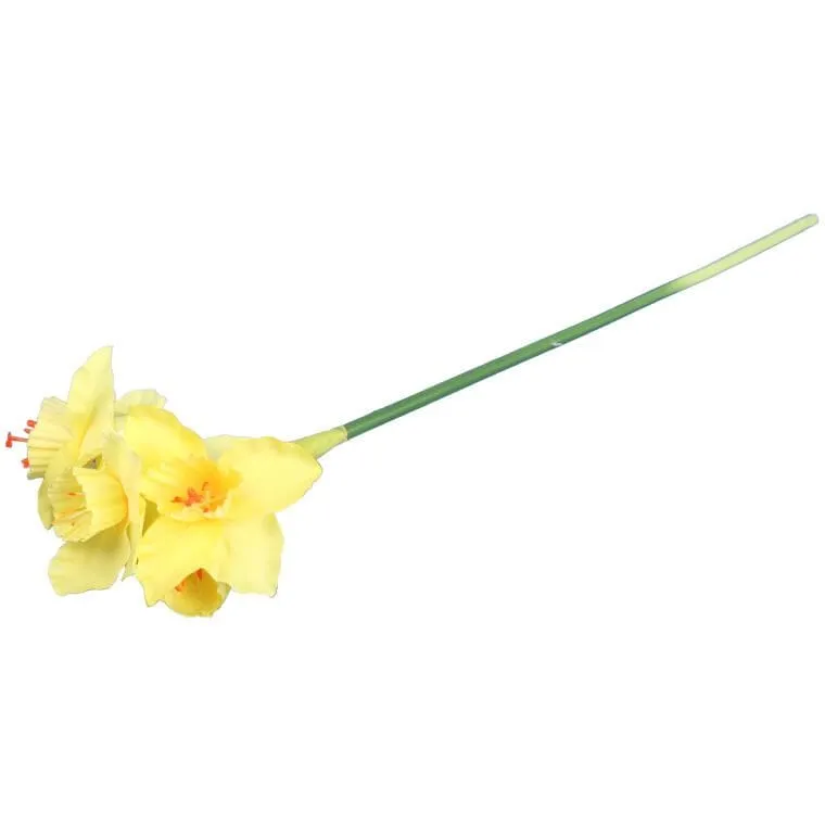 Sztuczna Gałązka Z Żółtymi Narcyzami 42 cm