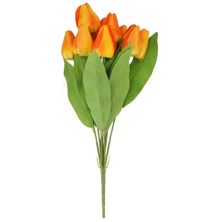 Bukiet 9 Tulipanów 44 cm Kolor - Pomarańczowy