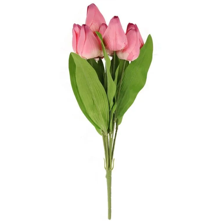 Bukiet 9 Tulipanów 44 cm Kolor - Różowy
