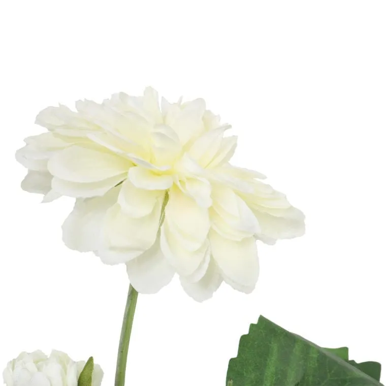 Sztuczna Gałązka Z 5 Daliami O Długości 78cm - Biała