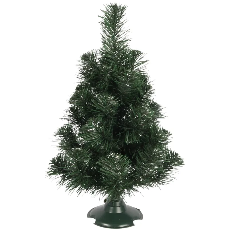 Choinka Sztuczna 45 cm, Polskiego Producenta, Gotowa Do Rozłożenia - ZIELONO-SREBRNA