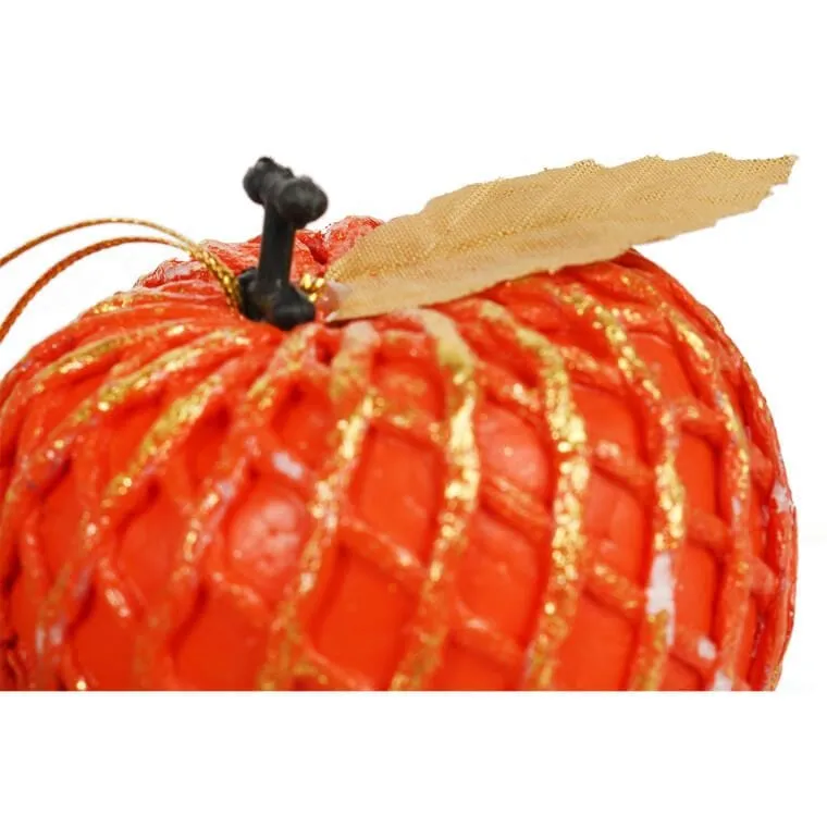 Jabłko Zawieszka 7 cm - Pomarańczowa