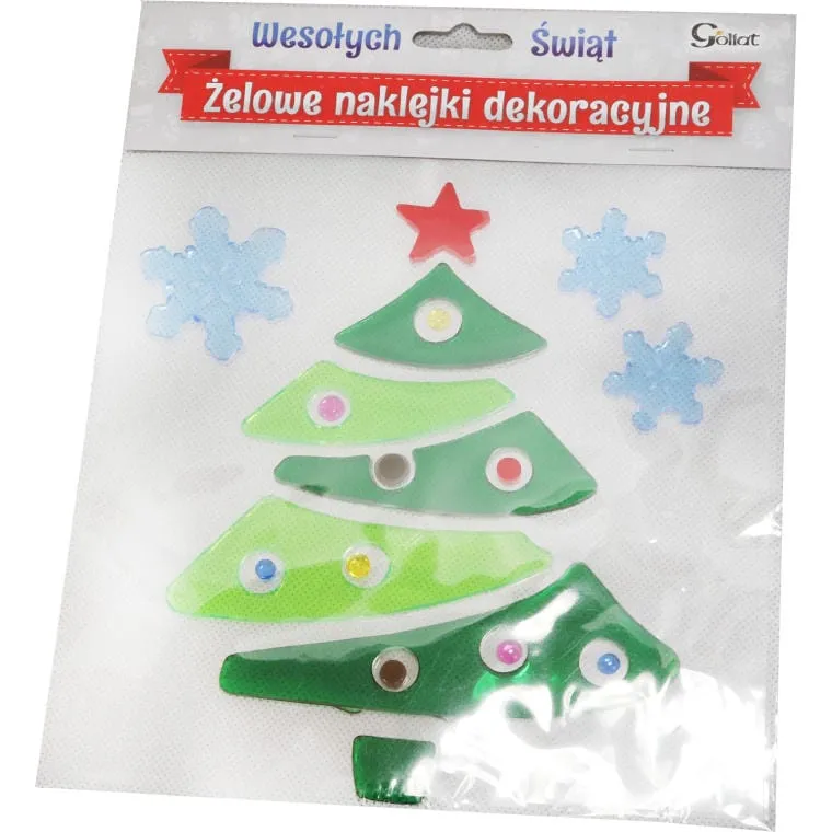 Naklejki Na Okno, Choinka Żelowa Jelly, 25 cm