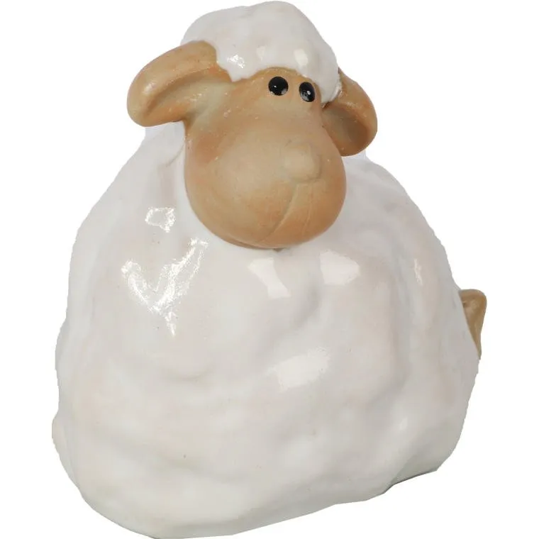 Elegancka Ceramiczna Figurka Wielkanocnego Baranka