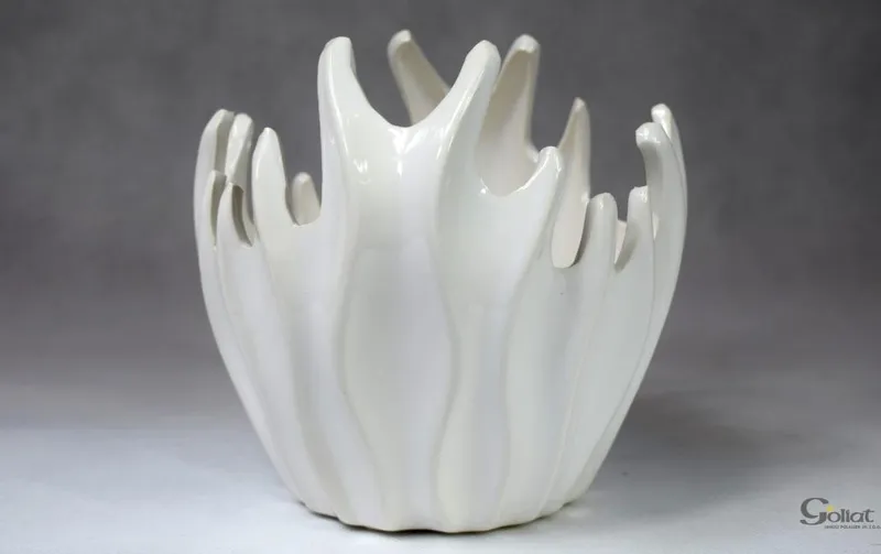 Ceramiczny Wazon Dekoracyjny W Kolorze Różowym 15x15 cm
