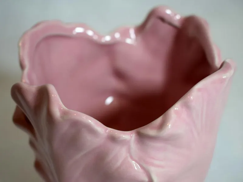 Pastelowy Wazon Ceramiczny Z Antypoślizgowymi Naklejkami - Różowy