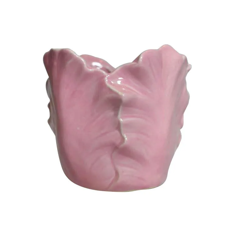 Pastelowy Wazon Ceramiczny Z Antypoślizgowymi Naklejkami - Różowy