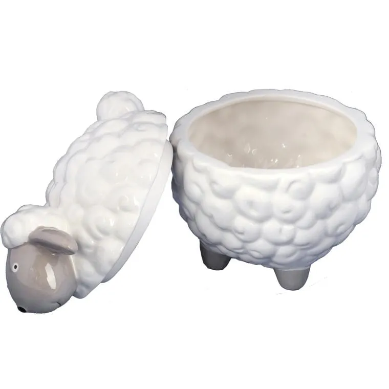Owca Owieczka Wielkanocna Ceramiczny Pojemnik 19cm