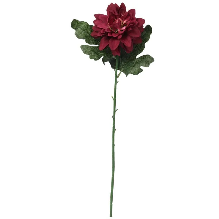 Cynia Bordowa Sztuczna - Kwiat Dekoracyjny 70 cm