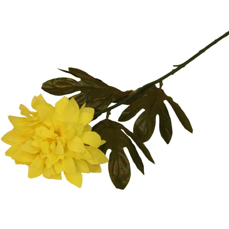 Cynia Kwiat Sztuczny - Żółty