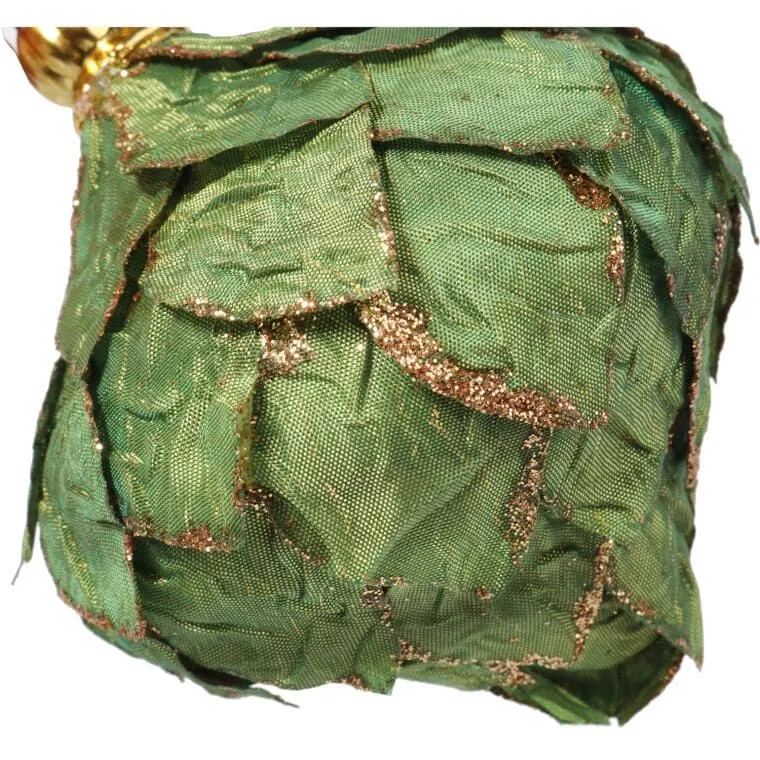 Zawieszka Wrzeciono Kolor Z Brokatem 10 cm - Zielony