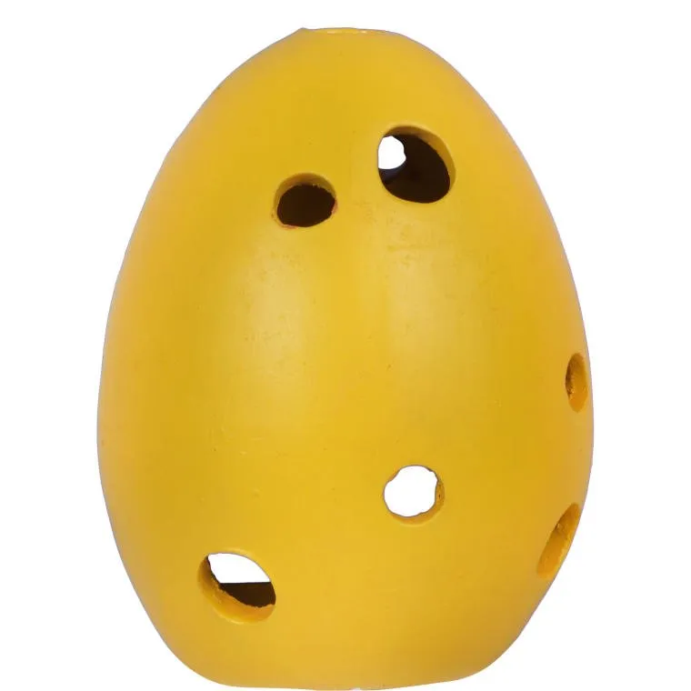 Jajko Ceramiczne Z Zajączkiem Lampion W Kolorze Żółtym 10x7 cm