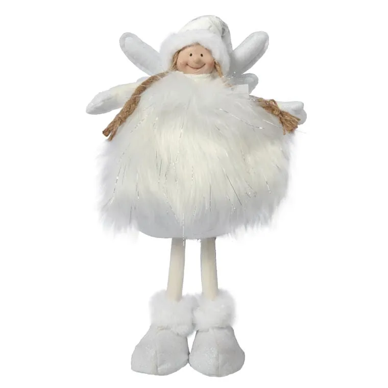 Anioł Wróżka Elf Stojący 46 cm - Biały