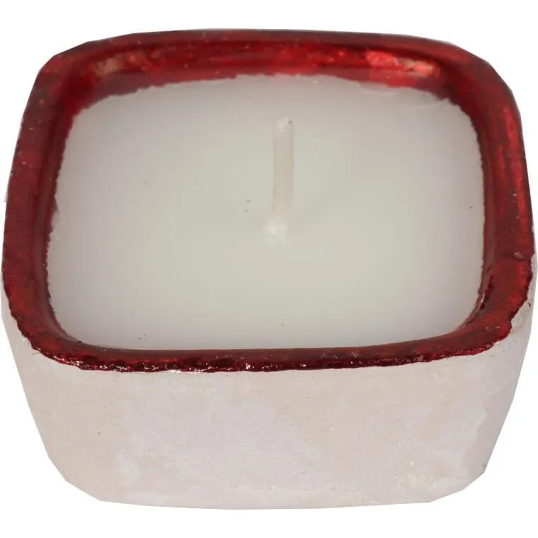 Zestaw 4 Ceramicznych Świeczek Świątecznych
