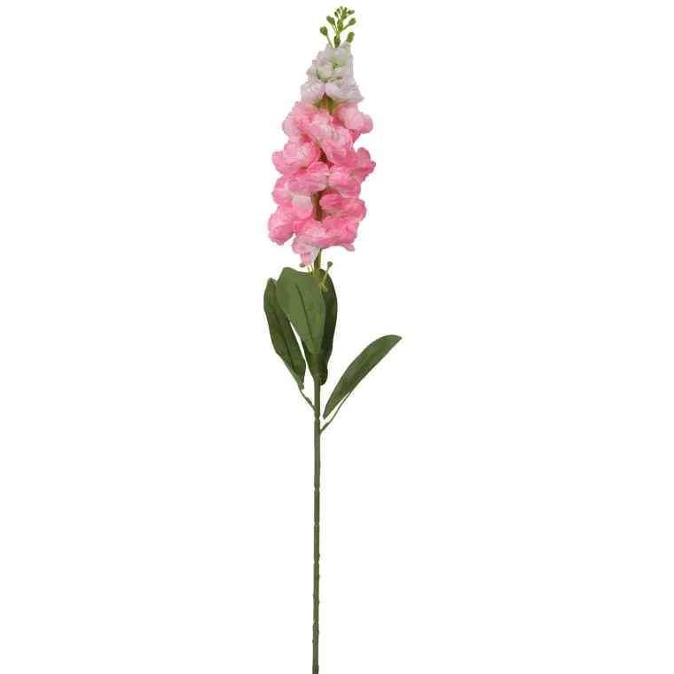 Gałązka Sztucznej Lewkonii W Kolorze Jasno Różowym, 90 cm