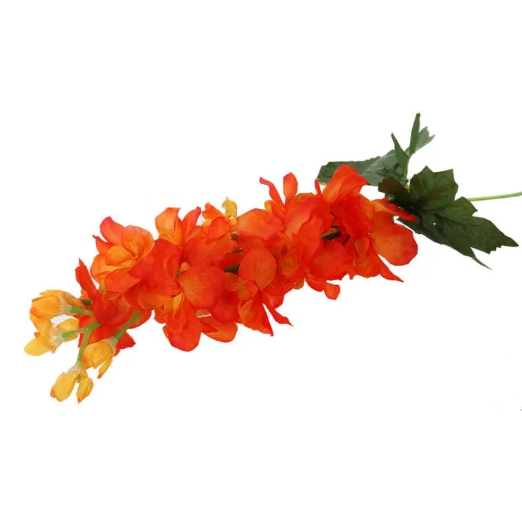 Ostróżka Dekoracyjna O Wyglądzie Naturalnym - Pomarańczowa, 70 cm