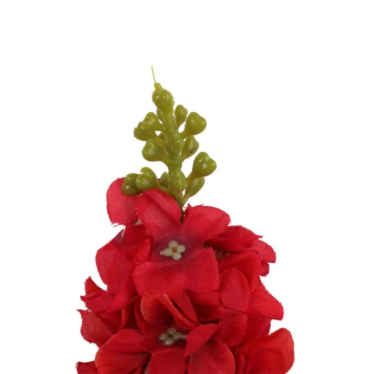 Lewkonia Sztuczna W Kolorze Czerwonym - Dekoracyjny Kwiat O Wysokości 84 cm