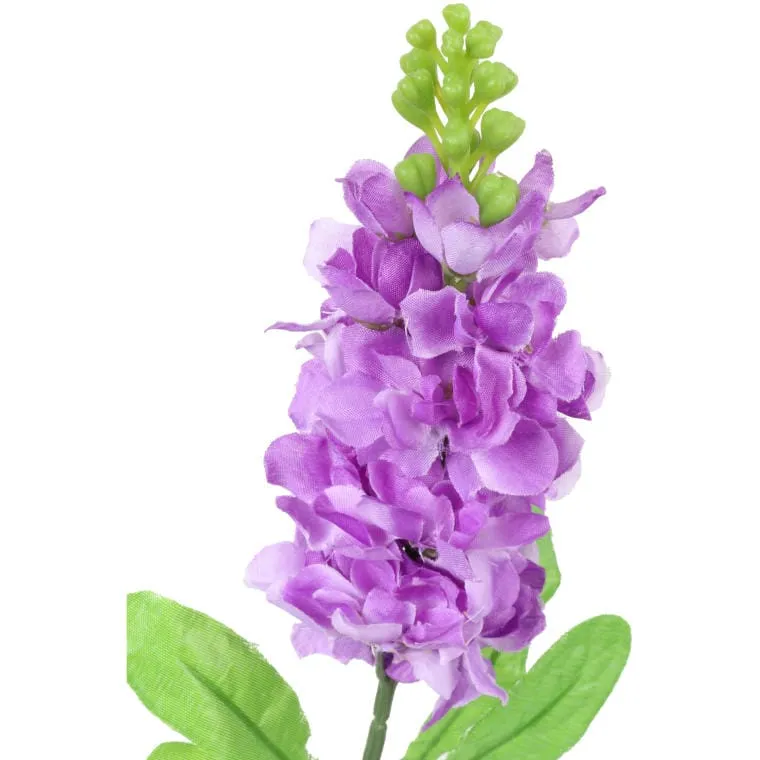 Sztuczna Gałązka Lewkonii Fioletowej - 55 cm