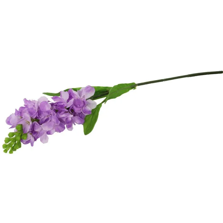Gałązka Sztucznej Lewkonii Jasnofioletowej - 55 cm