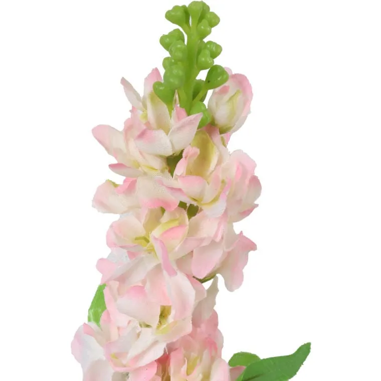 Gałązka Sztucznej Lewkonii Koloru Łososia 55cm