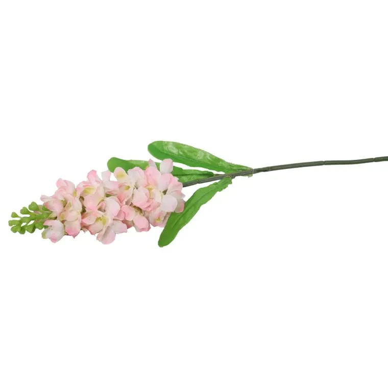 Gałązka Sztucznej Lewkonii Koloru Łososia 55cm