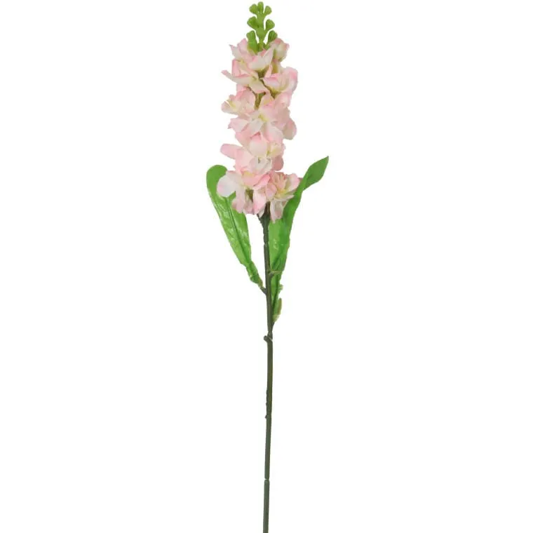 Gałązka Sztucznej Lewkonii Koloru Łososia 55cm