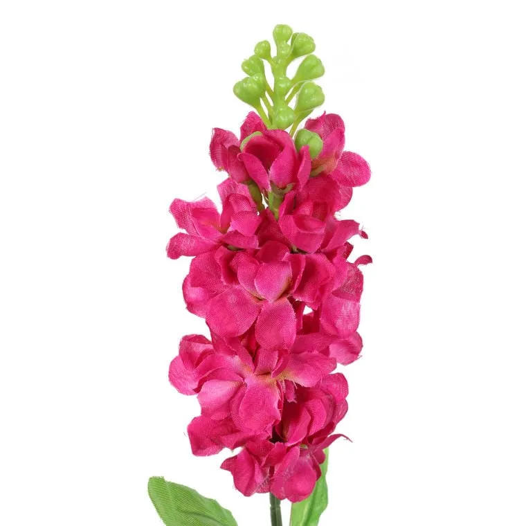 Gałązka Sztucznej Lewkonii W Kolorze Różowym, 55 cm