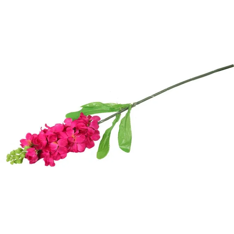 Gałązka Sztucznej Lewkonii W Kolorze Różowym, 55 cm