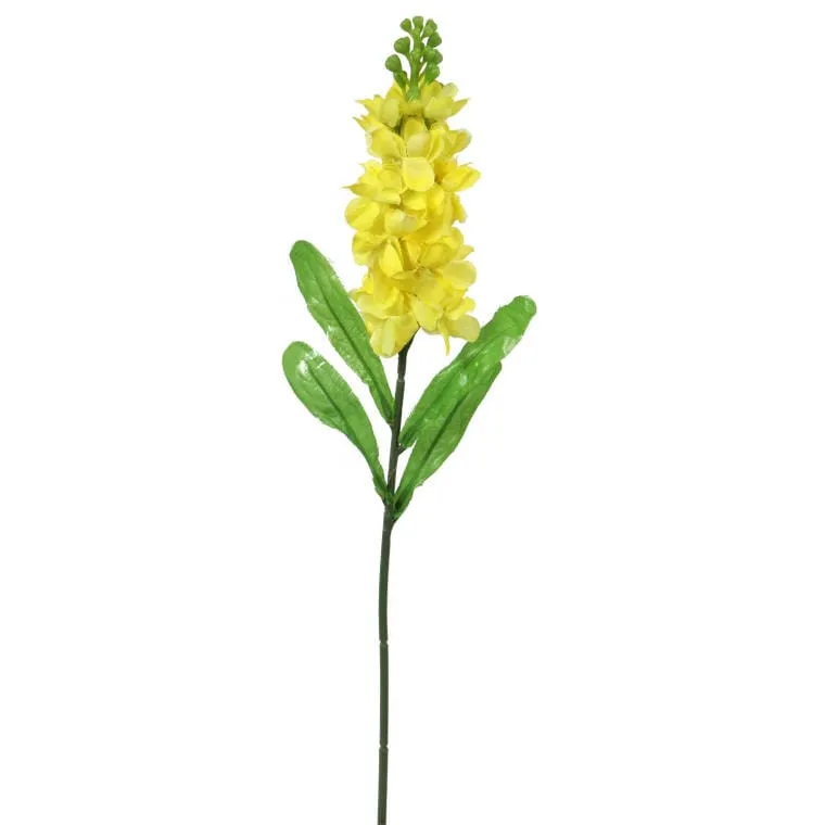 Gałązka Lewkonii Żółtej Sztucznej - 55 cm