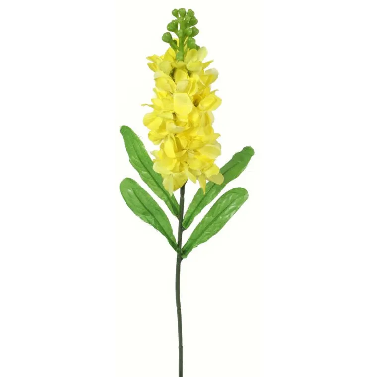 Gałązka Lewkonii Żółtej Sztucznej - 55 cm