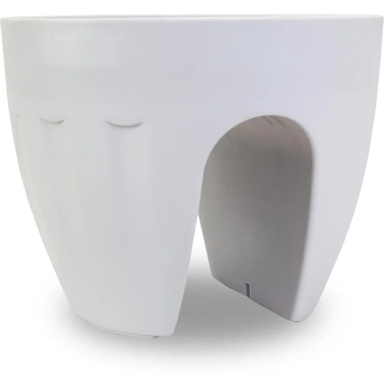 Doniczka Na Balustradę Mrozoodporna I UV-Odporna 20x26 cm LS7001S/SZARY - Szara