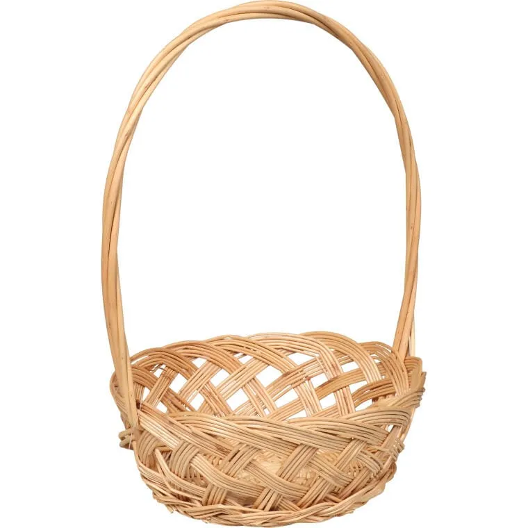 Wiklinowy Koszyk Wielkanocny Do Święcenia Pokarmów I Dekoracji, 35cm Wysokość, 22cm Średnica, 8.5cm Głębokość