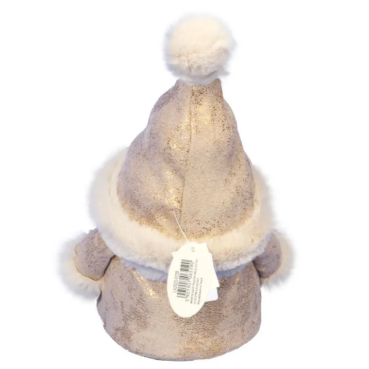 Świąteczny Skrzat Stróż Skandynawski 26cm W Kolorze Złotym
