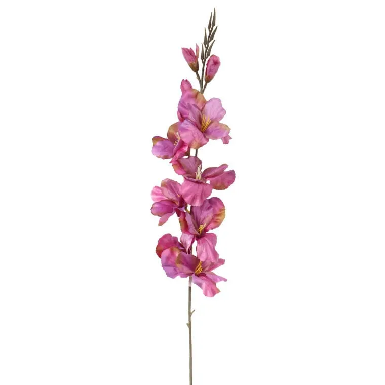 Sztuczny Kwiat Gladiola O Długości 70 cm W Odcieniach Jesieni - Różowy