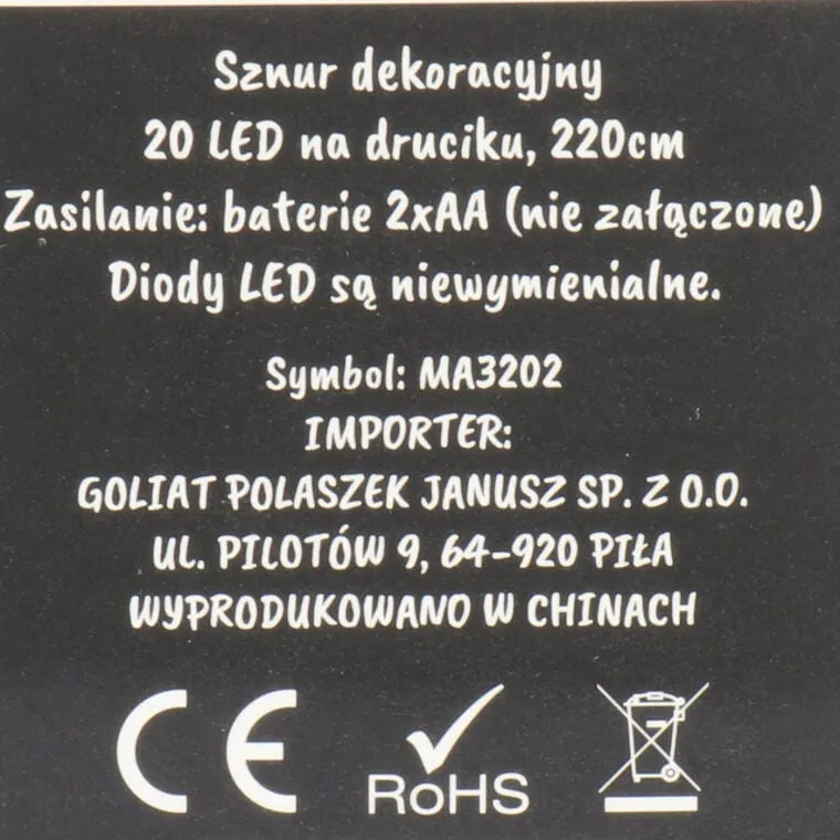 Lampki LED Z Nietoperzami Na Giętkim Druciku - Fioletowe Dekoracje Na Baterie