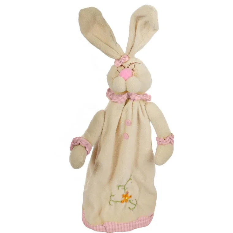 Zając Pluszowy Stojący Na Teleskopach 45cm - Różowy