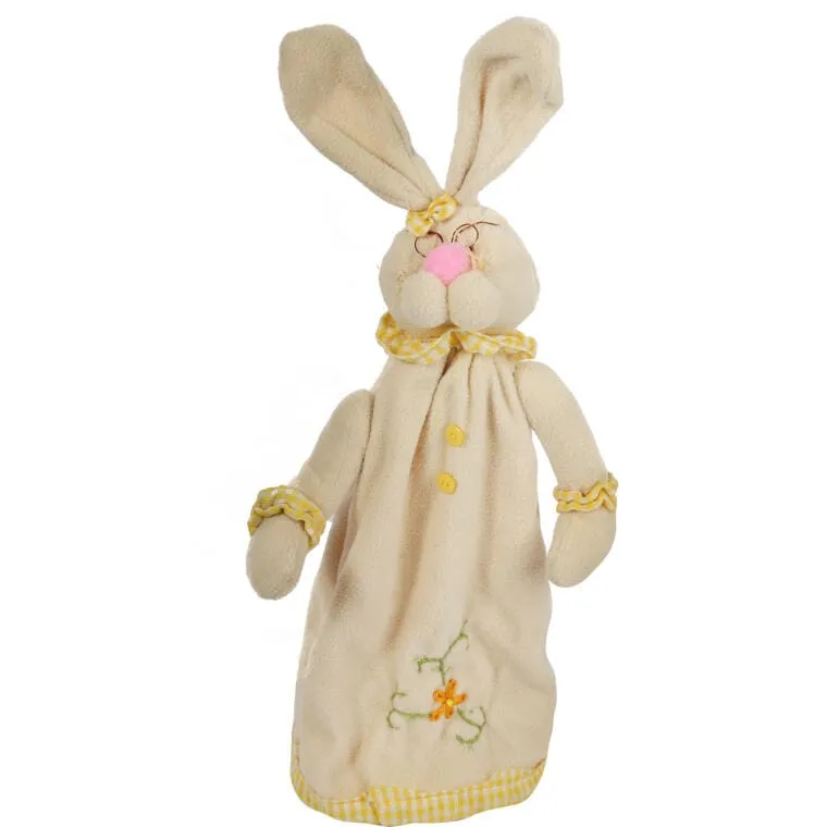 Zając Pluszowy Stojący Na Teleskopach 45cm - Żółty