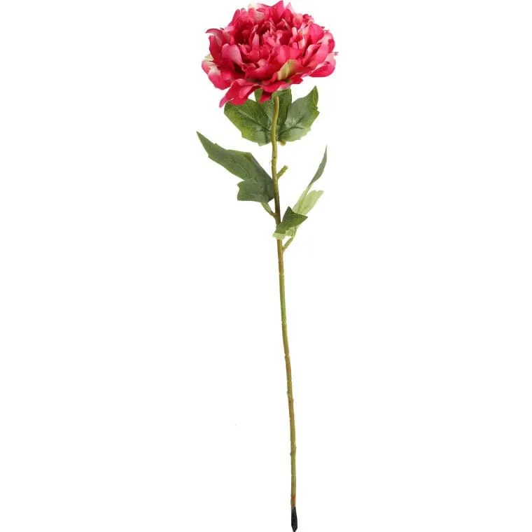 Sztuczna Gałązka Piwonia W Kolorze Różowym - Dekoracja O Wysokości 60 cm