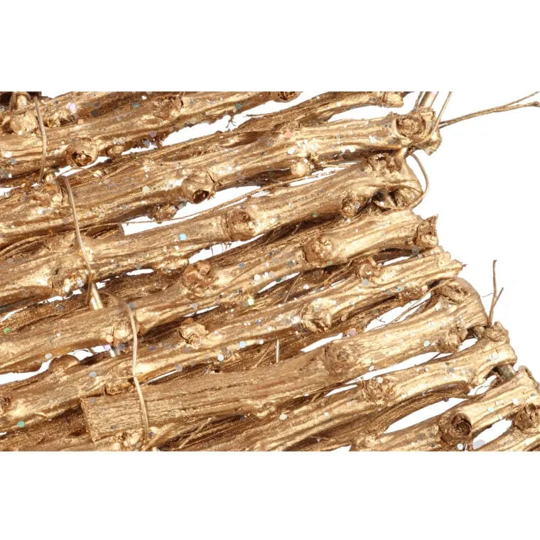 Złota Gwiazda Rattanowa Na Święta - Zawieszka 27 cm