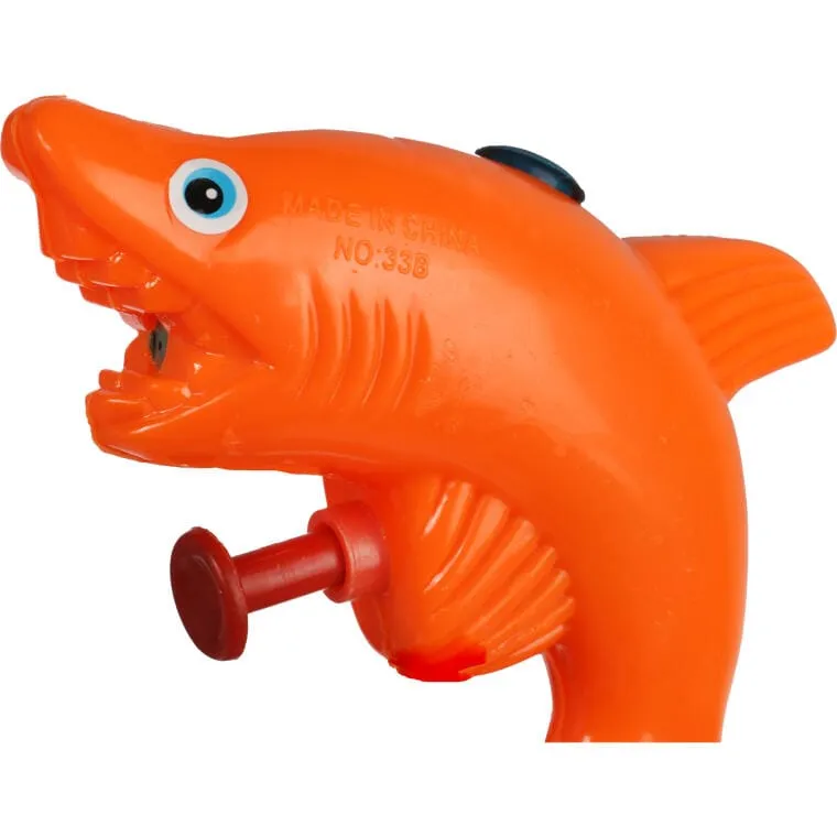 Pistolet Na Wodę Psikawka 10cm Rekin - Pomarańczowy