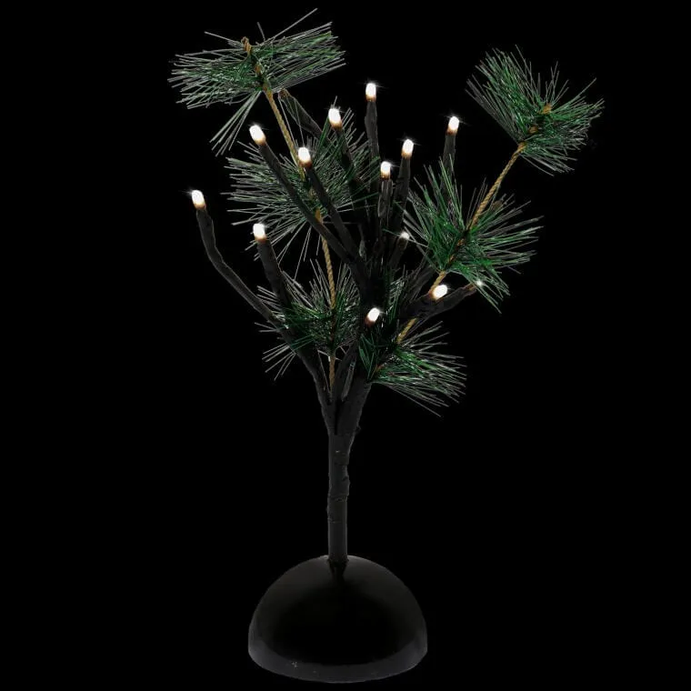 Drzewko Świetlne Modrzew 30 cm Z 20 LED - Dekoracja Wewnętrzna Na Baterie
